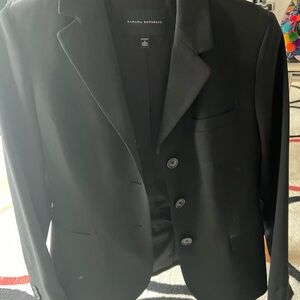 Black suit with three buttons from Banana Republic